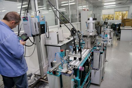 Industrial energy plant with metal components used in power systems